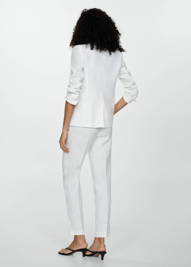 Linen pants suit - White - 3