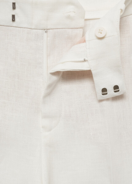 Linen pants suit - White - 5