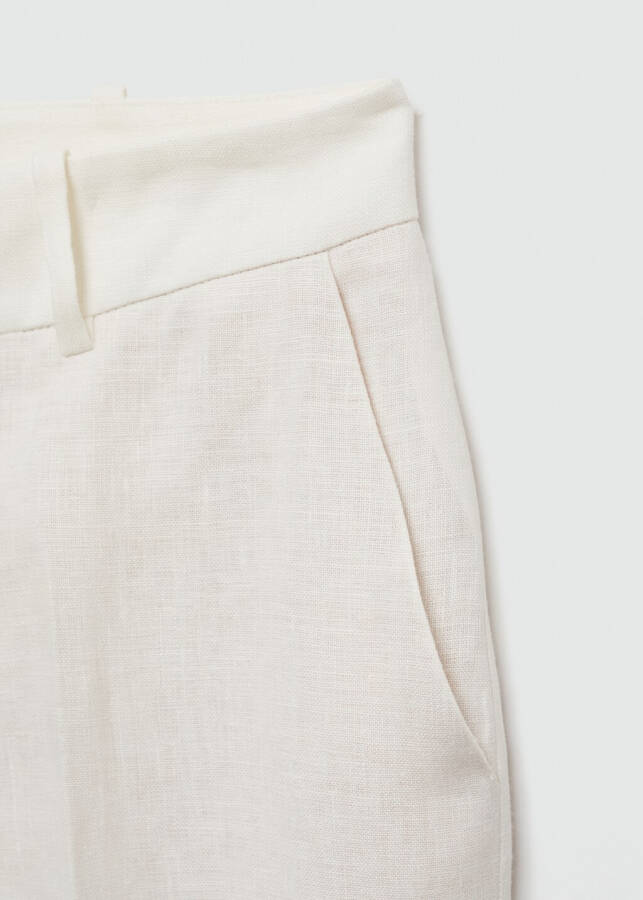 Linen pants suit - White - 7