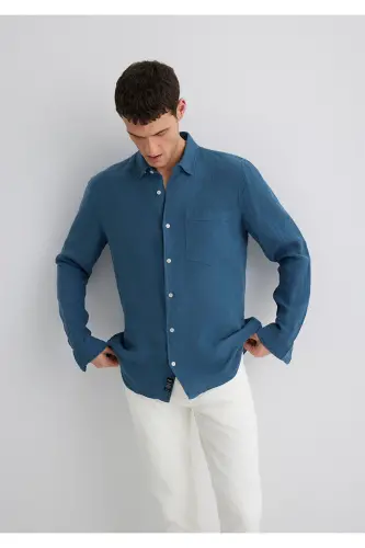Linen Shirt Regular Fit / Normal Fit 0211472-89 