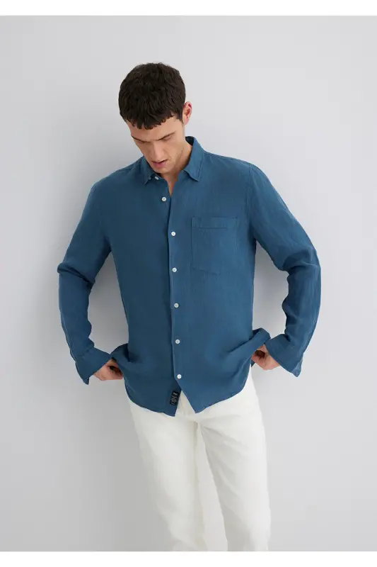 Linen Shirt Regular Fit / Normal Fit 0211472-89 - MAVI