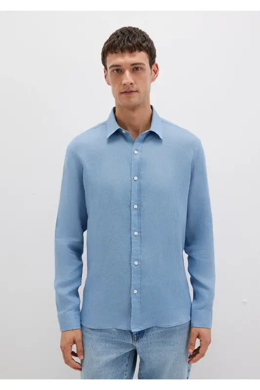 Linen Shirt Slim Fit / Narrow Cut 0211466-70731-Ma - 4