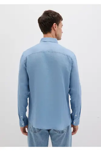 Linen Shirt Slim Fit / Narrow Cut 0211466-70731-Ma - 5
