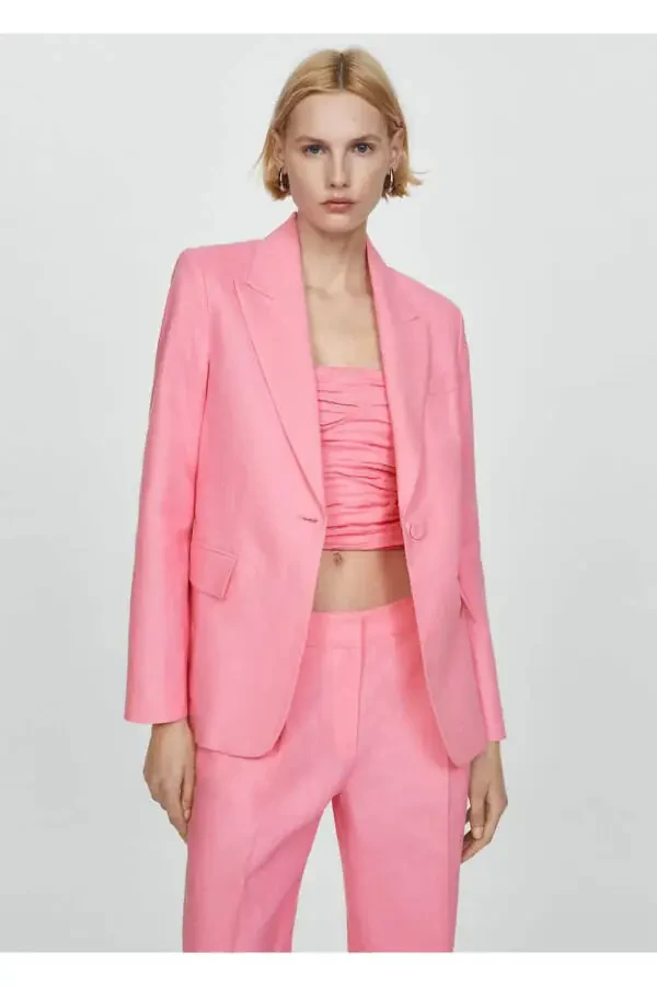 Linen Suit Pants - 7