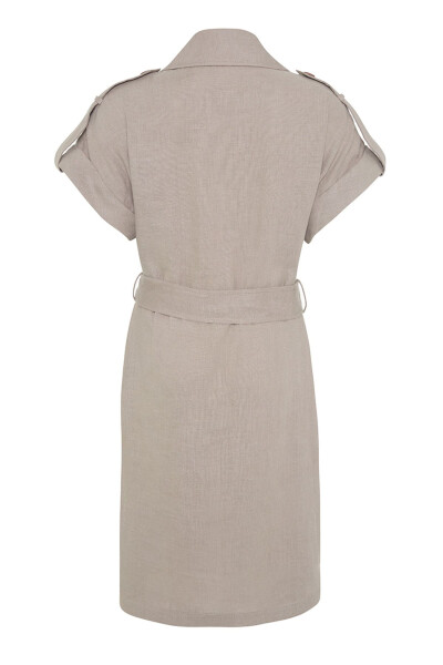 Linen Vest with Epaulets - 3
