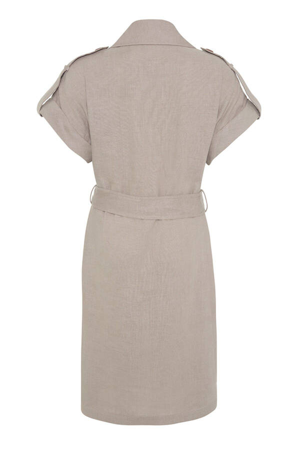 Linen Vest with Epaulets - 3