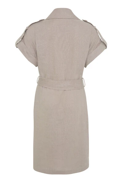 Linen Vest with Epaulets - 3