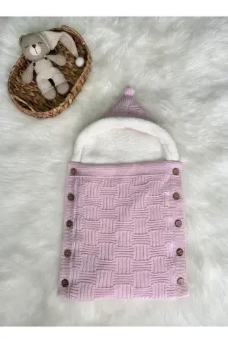 ЛИНИЯ УЗОР ТРИКОТАЖ WELLSOFT ДЕТСКИЙ КОКОН-РОЗОВЫЙ - 3