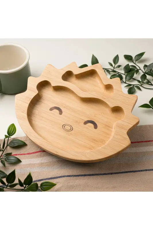 Lion Bamboo Compartment Plate - 4