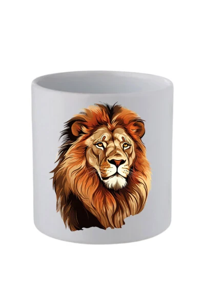 Lion Handleless Mug Birthday Gifts - Ceramic Coffee, Water Gift Mug - Modazone