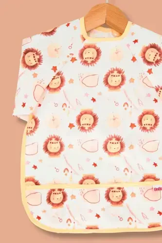 LION PATTERN WATERPROOF ACTIVITY AND FEEDING BIBS 6-24 MONTHS - BEBECHI (1)