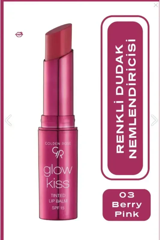 Lip Moisturizer - Gr Glow Kiss Tinted Lip Balm Berry Pink No:03 - GOLDEN ROSE