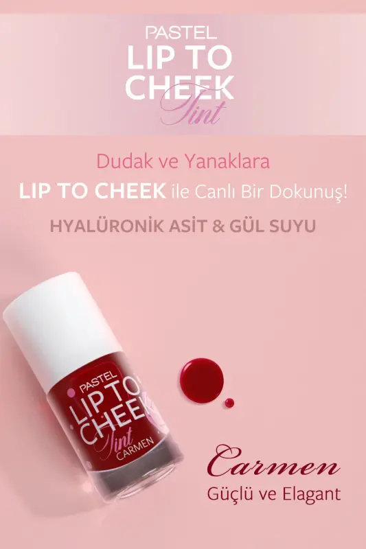 Lip To Cheek Tint Carmen Lab boʻyogʻi va Rumyana-Pushti - 4