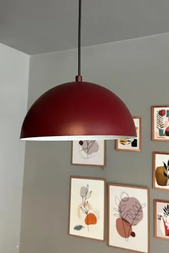 Lipeo Avize Tekli Sarkıt Salon Mutfak Kuaför Cafe Lamba Dekoratif Aydınlatma Pastane-vişne çürüğü - 2