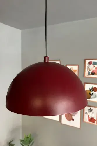 Lipeo Avize Tekli Sarkıt Salon Mutfak Kuaför Cafe Lamba Dekoratif Aydınlatma Pastane-vişne çürüğü - 4