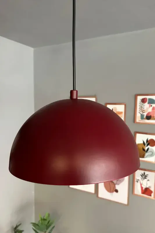 Lipeo Avize Tekli Sarkıt Salon Mutfak Kuaför Cafe Lamba Dekoratif Aydınlatma Pastane-vişne çürüğü - 4