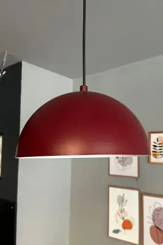 Lipeo Avize Tekli Sarkıt Salon Mutfak Kuaför Cafe Lamba Dekoratif Aydınlatma Pastane-vişne çürüğü - 5