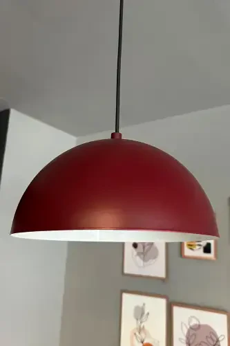 Lipeo Avize Tekli Sarkıt Salon Mutfak Kuaför Cafe Lamba Dekoratif Aydınlatma Pastane-vişne çürüğü - 7