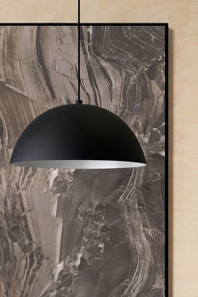 Lipeo Black Chandelier Single Pendant Living Room Kitchen Hairdresser Lamp Lighting Shop Store Chandeliers - BAMYUM