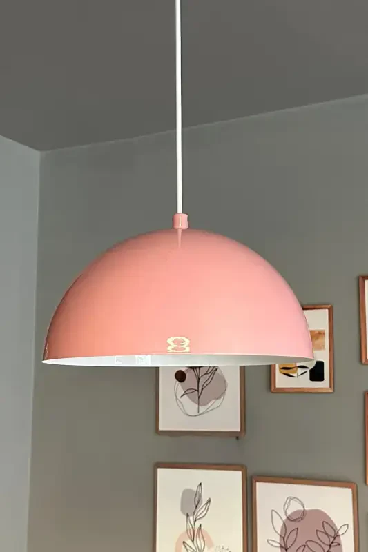 Lipeo Chandelier Single Pendant Living Room Kitchen Hairdresser Cafe Lamp Decorative Lighting Patisserie-pink - 2