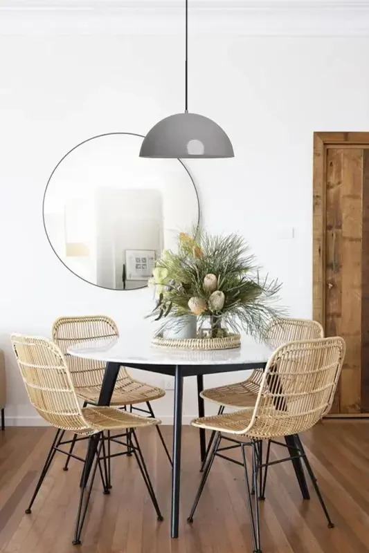 Lipeo Gray Chandelier Single Pendant Living Room Kitchen Hotel Cafe Lamp Lighting Hairdresser Shop Store-Gray - 3