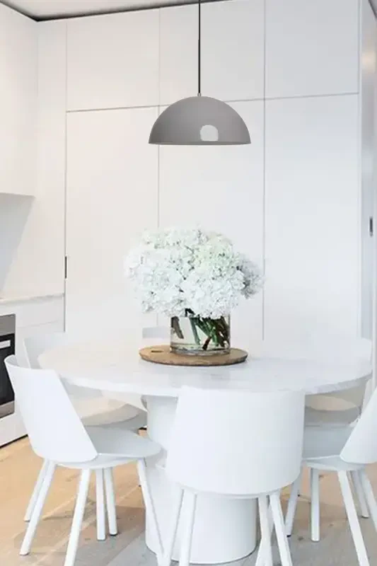 Lipeo Gray Chandelier Single Pendant Living Room Kitchen Hotel Cafe Lamp Lighting Hairdresser Shop Store-Gray - 6