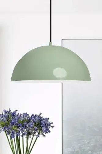 Lipeo Mint Green Chandelier Single Pendant Living Room Kitchen Hairdresser Cafe Lamp Decorative Lighting Nursery-Mint Green 