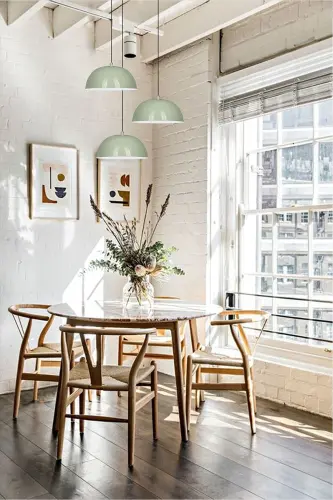 Lipeo Mint Green Chandelier Single Pendant Living Room Kitchen Hairdresser Cafe Lamp Decorative Lighting Nursery-Mint Green - 3