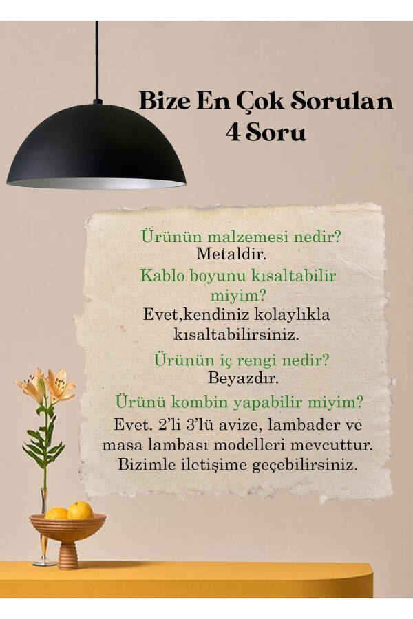 Lipeo Qora Rangli Avize Yolg'iz Osilib Turadigan Salon Oshxona Soch Tarash Lampasi Yoritish Do'kon Do'kon Avizalari - 27