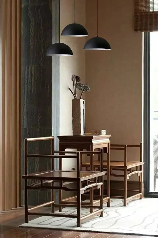 Lipeo Qora Rangli Avize Yolg'iz Osilib Turadigan Salon Oshxona Soch Tarash Lampasi Yoritish Do'kon Do'kon Avizalari - 29