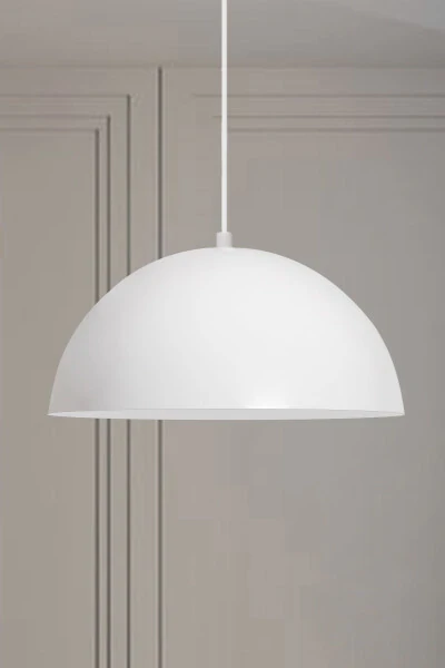 Lipeo White Chandelier Single Pendant Living Room Kitchen Hairdresser Cafe Lamp Decorative Lighting Bakery - BAMYUM