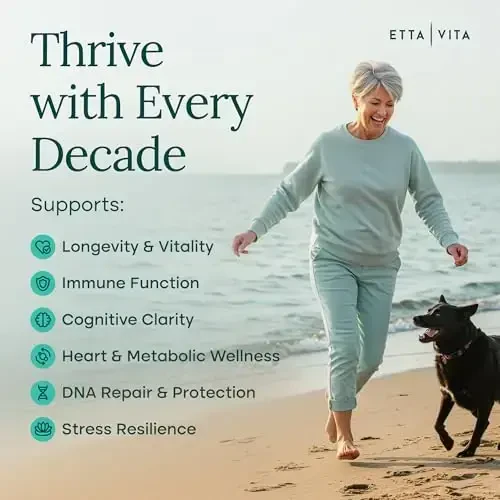 Liposomal NAD+ qoʻshimchasi 500mg Urolitin A, CoQ10, Resveratrol & Giloy bilan (AQShda ishlab chiqarilgan), hujayra energiyasi, kognitiv, qarishga qarshi & detoks qoʻllab-quvvatlash uchun NAD qoʻshimchasi - 3-partiya sinovidan oʻtgan Vegan, Non-GMO - 3