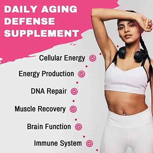 Liposomal NAD+ Supplement 1200mg High Absorption, Cellular Energy & Mitochondrial Support, NAD Plus for Longevity & Vitality, Anti-Aging Formula, 180 Softgels - 6