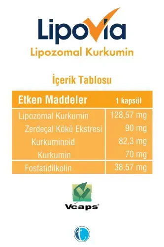 Lipovıa Liposomal Curcumin Herbal Capsules 8680133001437 - 3