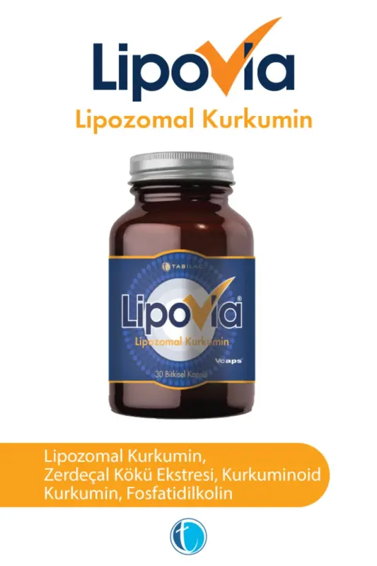 Lipovıa Lipozomal Kurkumin O'simlik Kapsülasi 8680133001437 - LİPOVİA