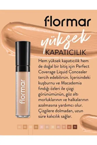 Liquid Concealer - Perfect Coverage Concealer - 004 Medium Beige - 8690604044955-004 MEDIUM BEIGE - 3