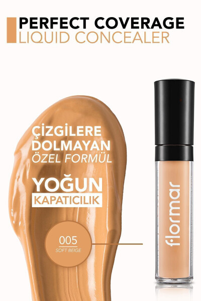 Liquid Concealer - Perfect Coverage Concealer - 005 Soft Beige - 8690604044986 - 19