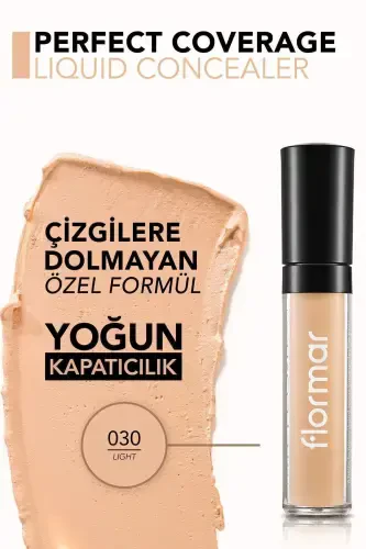 Liquid Concealer - Perfect Coverage Concealer - 030 Light - 8690604558063-030 LIGHT - 4