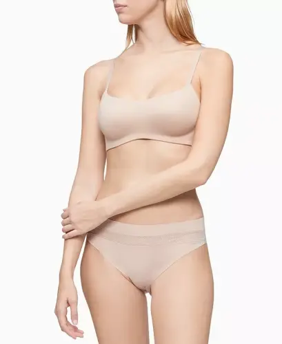 Liquid Touch Lightly Lined Bralette QF5681-Honey Almond (Nude 4) - 2