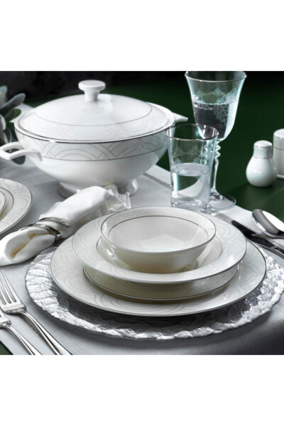 Lisa Dinner Set - 60 Pieces - Platinum - 01 - 1