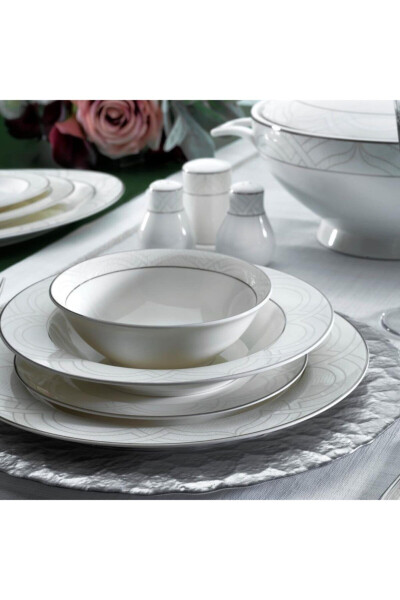 Lisa Dinner Set - 60 Pieces - Platinum - 01 - 4