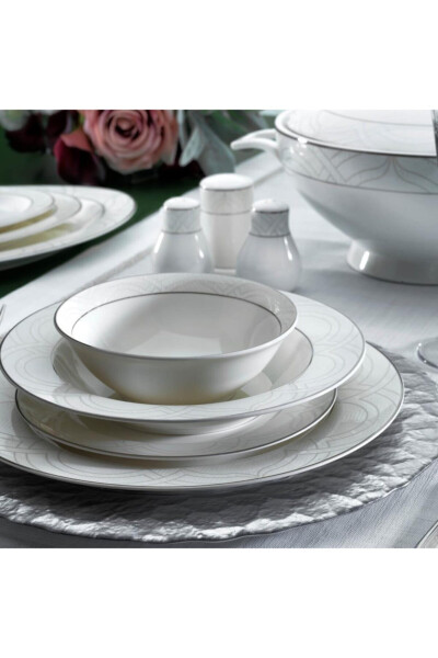 Lisa Dinner Set - 60 Pieces - Platinum - 01 - 9