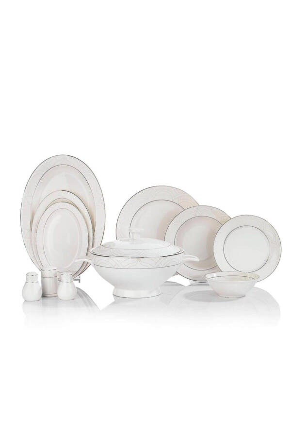 Lisa Dinner Set - 60 Pieces - Platinum - 01 - 10