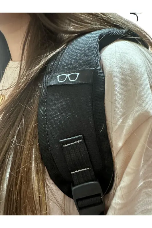 lisanslı lüx sağlam okul çantası geniş sırt çantası 45 cm. 22 cm. 30 cm. ebatlarında-Siyah5 - 2