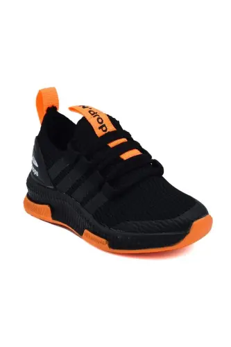 Lisanslı Markalar Unisex Çocuk Spor Ayakkabı - Siyah/Oranj - N DROPS (1)