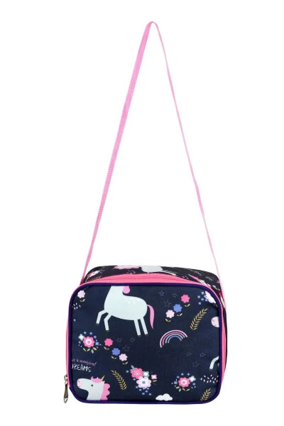 Lisanslı Unicorn 3'lü Set İlkokul Çantası, Termal Beslenme Çantası ve Kalem Kutusu Seti-Mor - 6