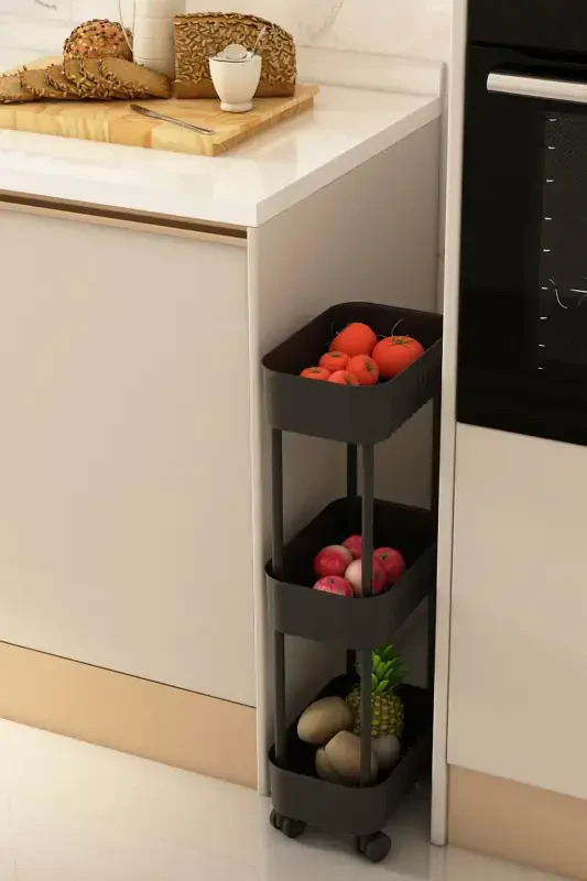 Lisbon Multi-Purpose 3 Tier Under Sink Organizer Cabinet Kitchen Counter Undercarriage Wheeled Organizer - 2