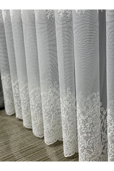 Lisbon Scattered Pattern Sheer Curtain (No Pleats) - CORTIBO (1)