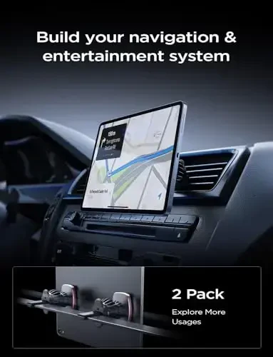 LISEN 2 dona magnitli telefon ushlagichi avtomobilingiz uchun 6 harbiy magnitli avtomobil telefon ushlagichi ventilyatsiya teshigi mobil telefon ushlagichi ventilyatsiya teshigi mobil telefon ushlagichi (pushti) maktab anjomlariga qaytish - 7