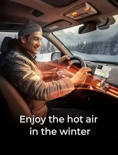 LISEN Avtomobil shamollatish teshigi uchun telefon o‘rnatgichi [Hech qachon to‘sib qo‘ymaydi] Aylanadigan avtomobil telefon ushlagichi Shamollatish teshigi qisqichi 2024 iPhone 16 Pro Max Plus 15 14 13 Samsung Android uchun qo‘lsiz mobil telefon avtomobil o‘rnatgichi, pushti - 6